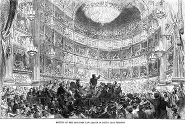 Réunion de la Ligue anti-corn law au théâtre de Drury Lane